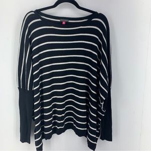 Vince‎ Camuto Womens M/L Large Oversized Pullover Sweater Shark Bite Hens Dolman